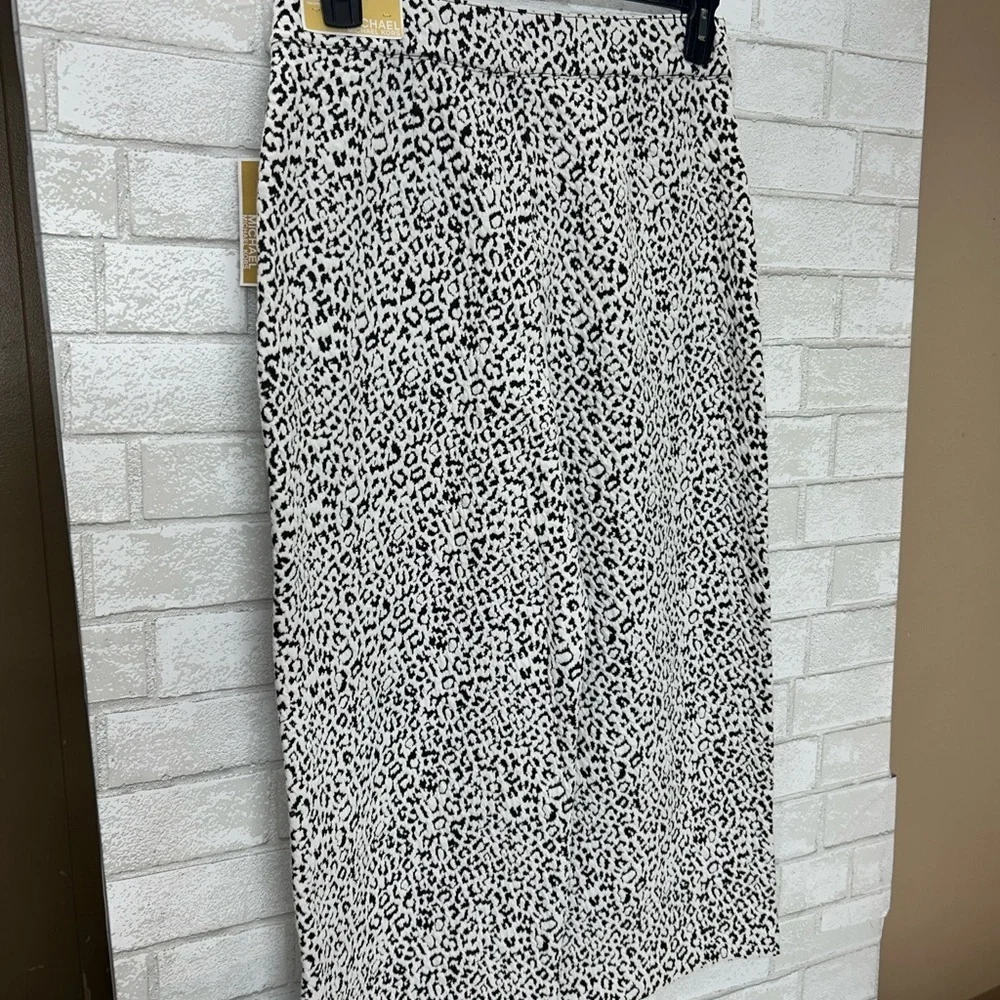 Michael Kors Black and White Patterned Pants